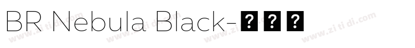BR Nebula Black字体转换